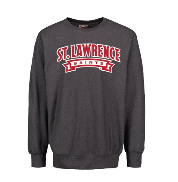 Sweatshirt Crew with Chenille Saints Banner Applique; $49.95