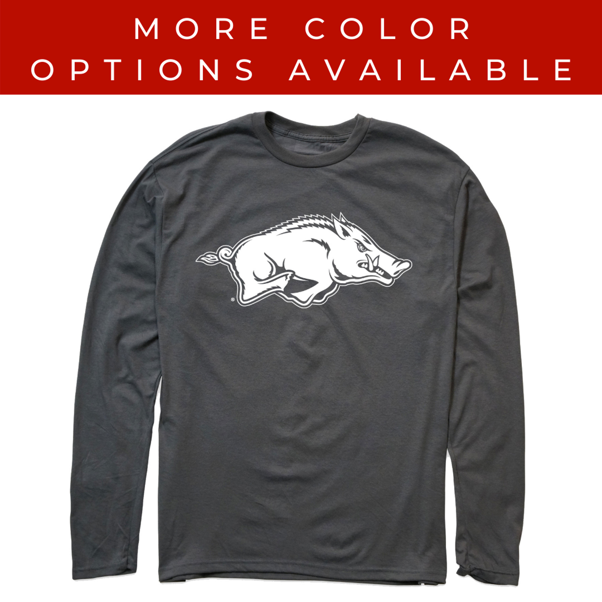 image of: MD25-Arkansas Razorbacks Logo American Threads Training Long Sleeve Tee