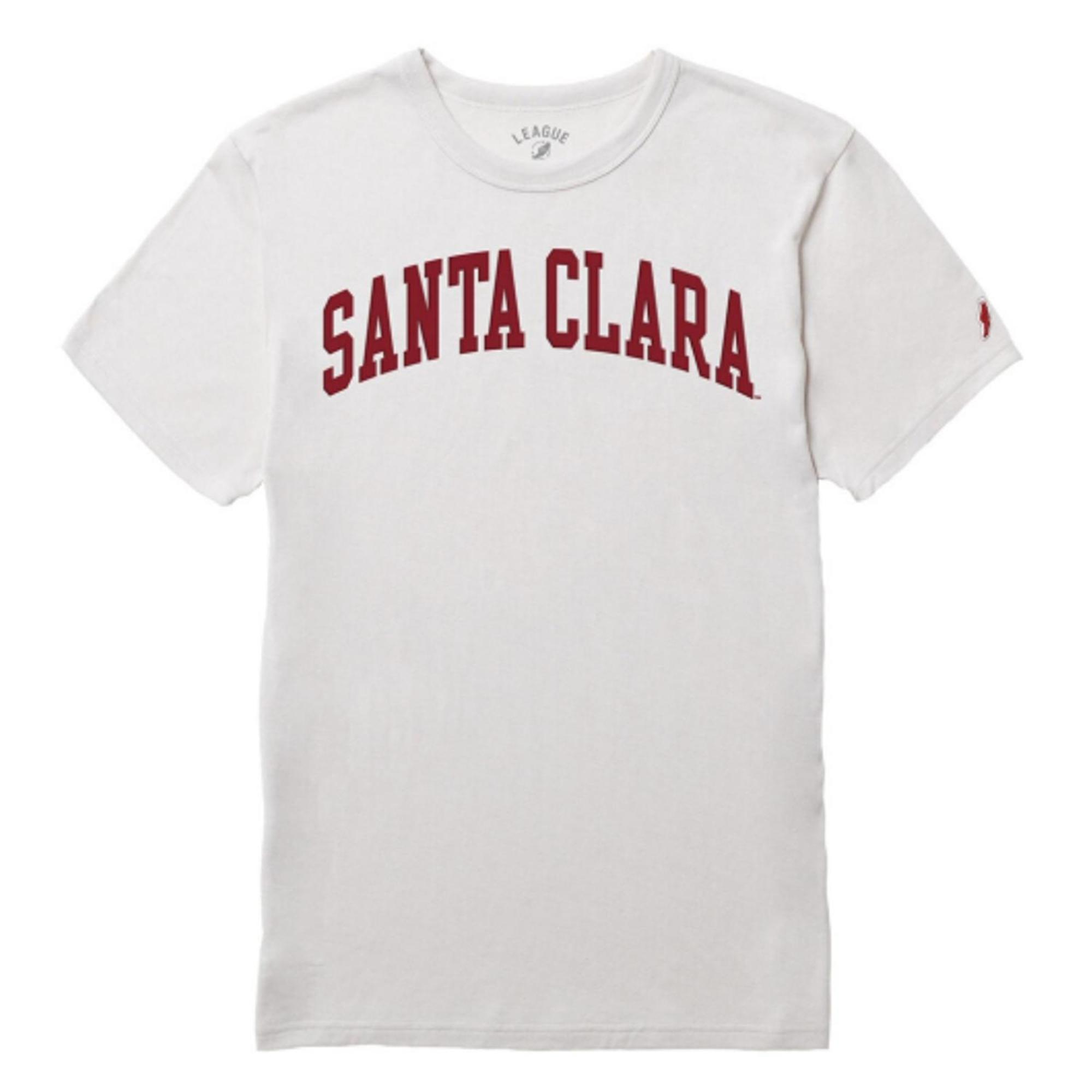 Product image 1 of 1 for Santa Clara Broncos Victory Falls Short Sleeve Tee, Santa Clara Arch Logo, Heather Canvas