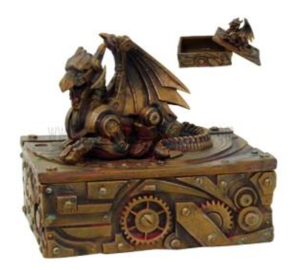 PACIFIC STEAMPUNK DRAGON BOX; $27.99