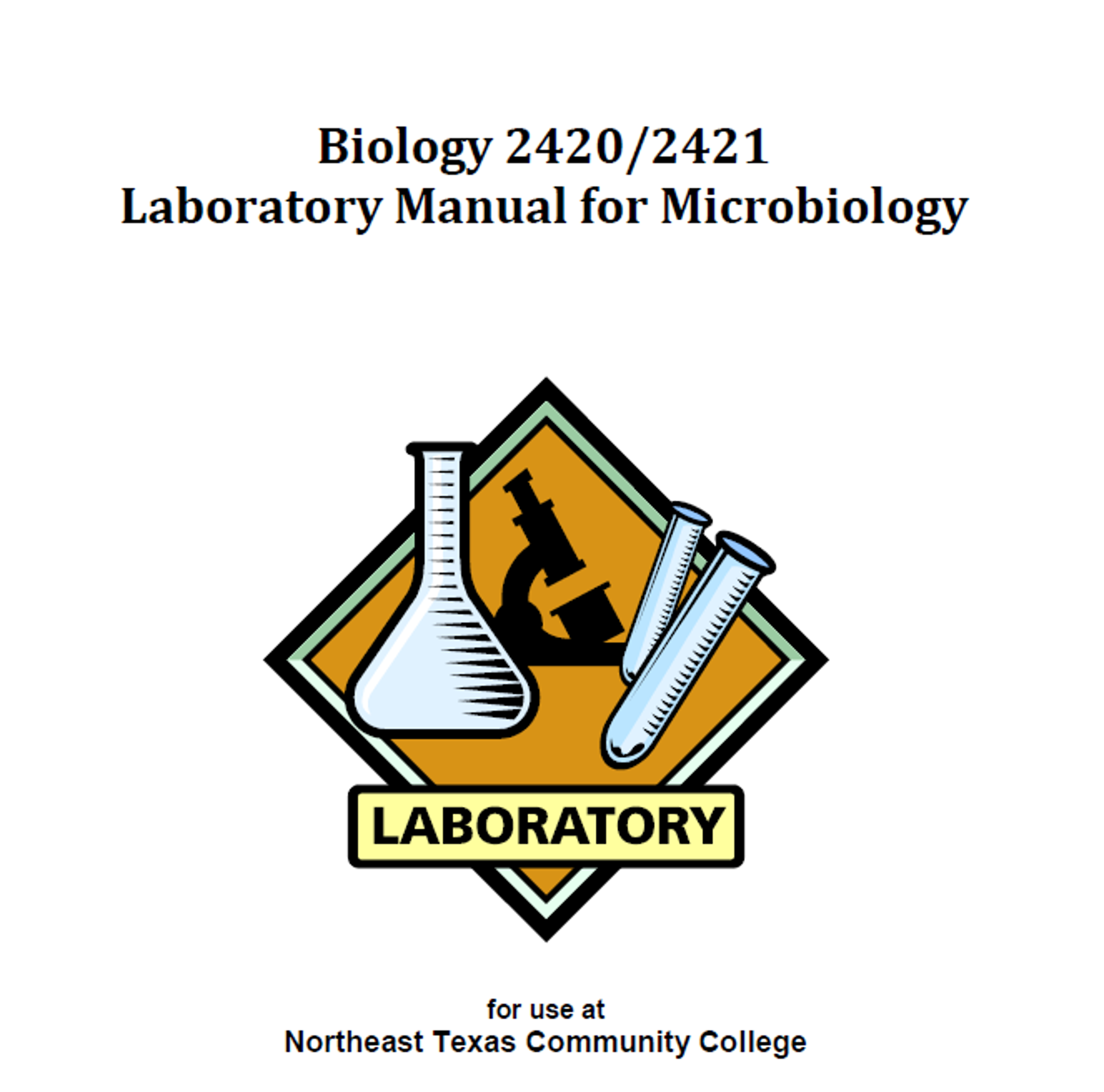Cover image for BIOL 2420/2421: Microbiology Lab Manual (Updated SP25)