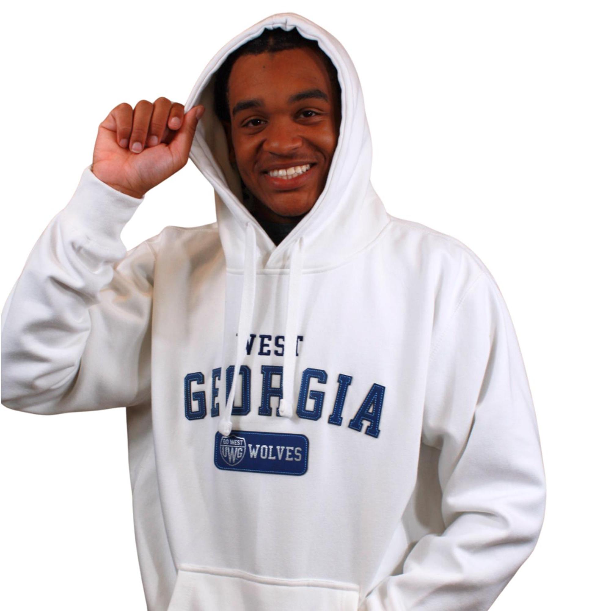 Product image 1 of 2 for BLUE LEATHER PATCH SHIELD JUSTUS HOODIE