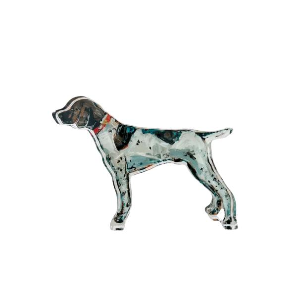 German Shorthaired Pointer Standing Acrylic Shelf Display; $28.00
