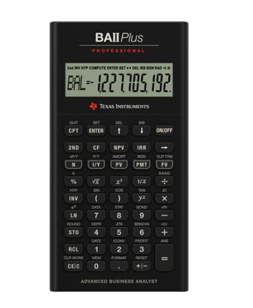 TI-BAII PLUS Financial Calculator; $56.95