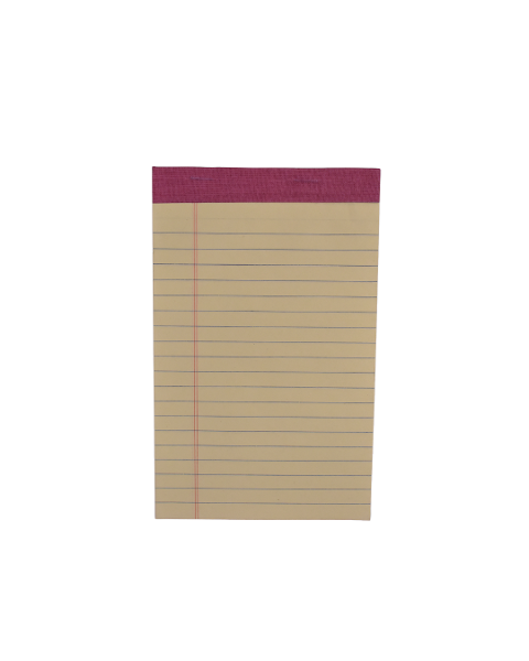 5X8 CANARY LEGAL PAD; $1.79
