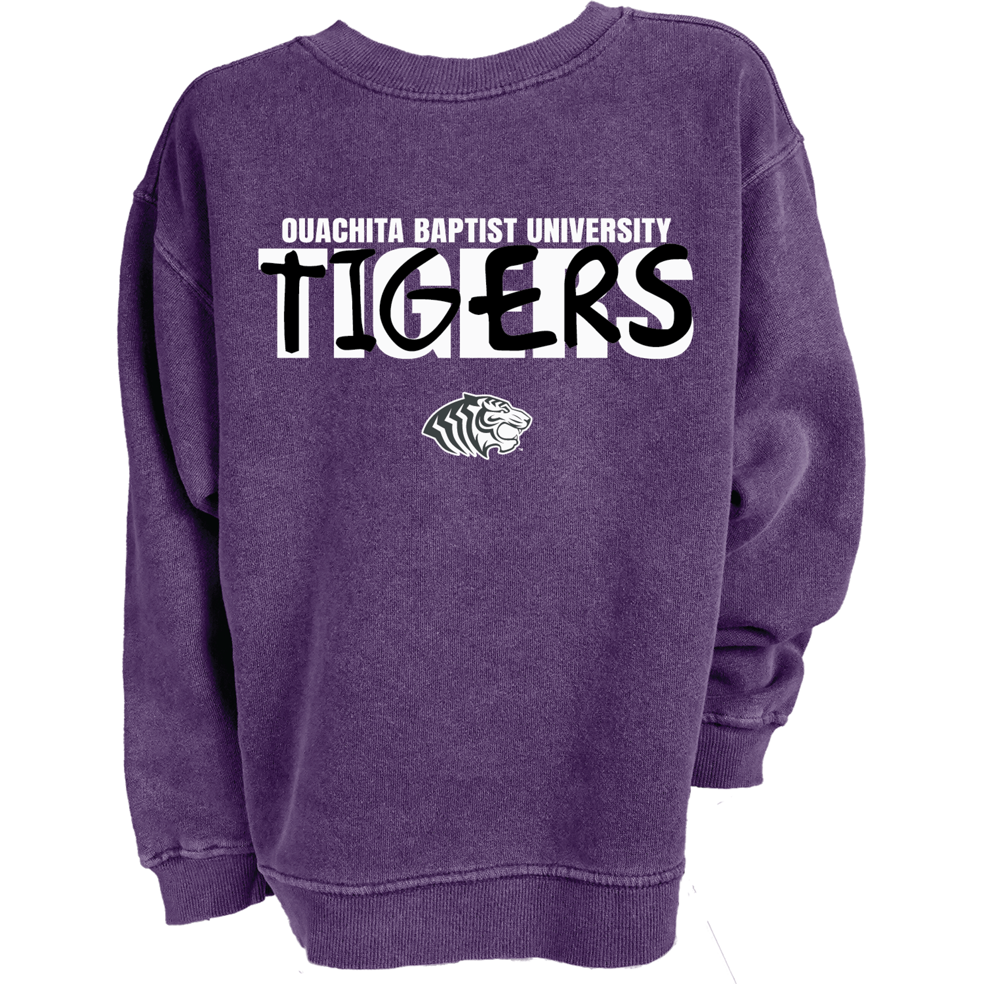 Product image 1 of 2 for Ouachita Tigers Youth Dyed Ringspun Fleece Crew