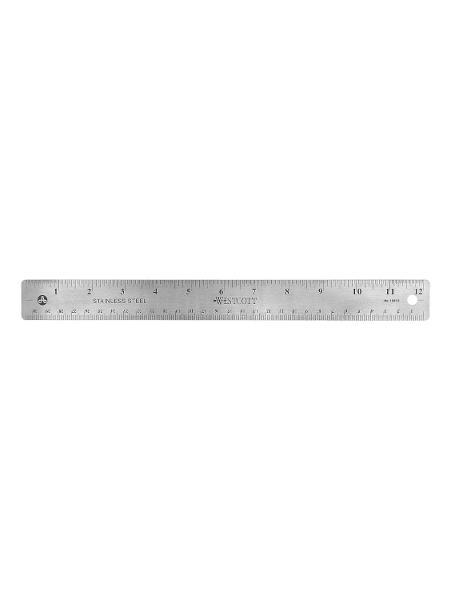 Westcott 12in Stainless Steel Ruler; $4.98