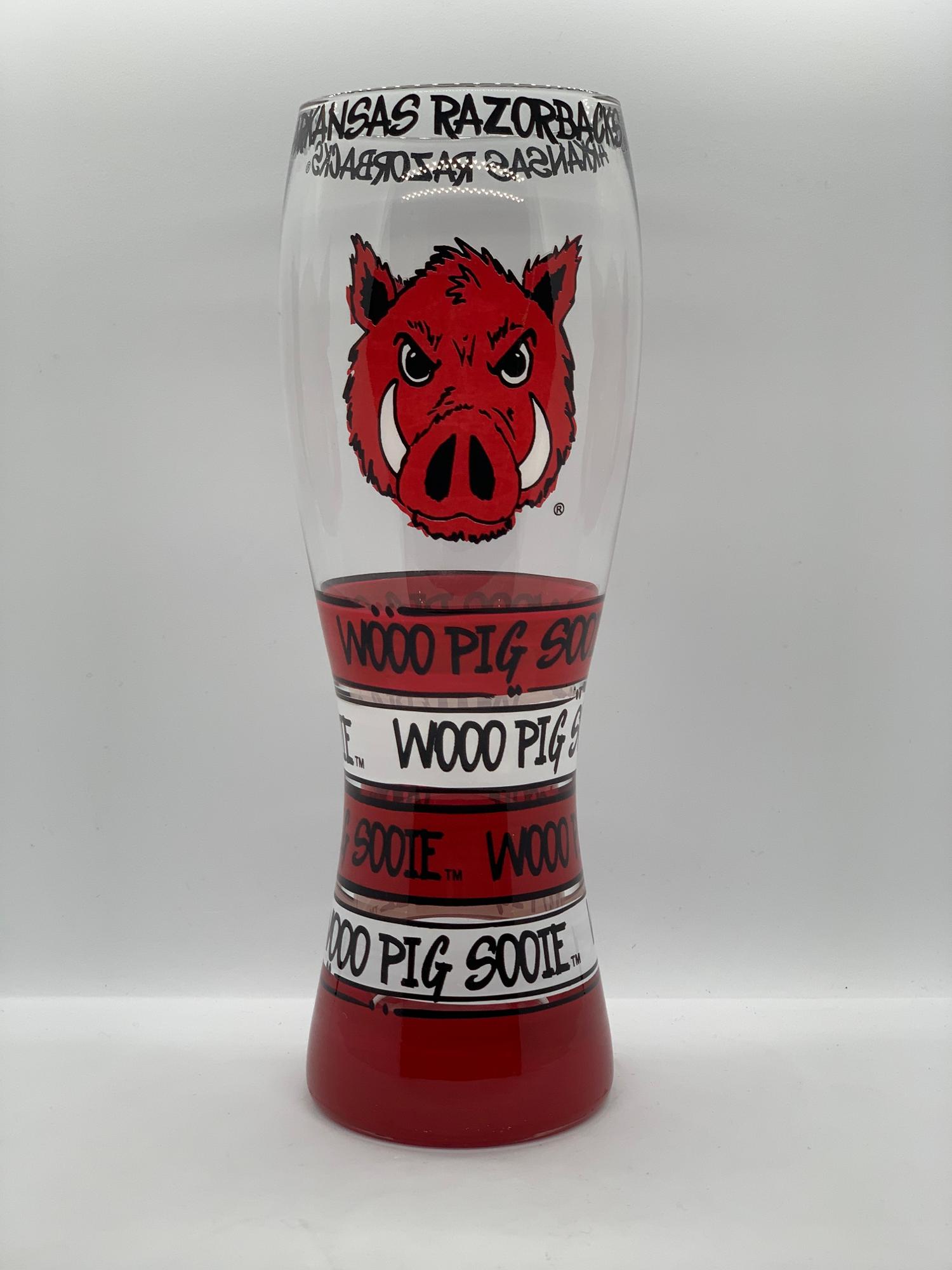 image of: Arkansas Razorbacks 24 oz. Pilsner Glass