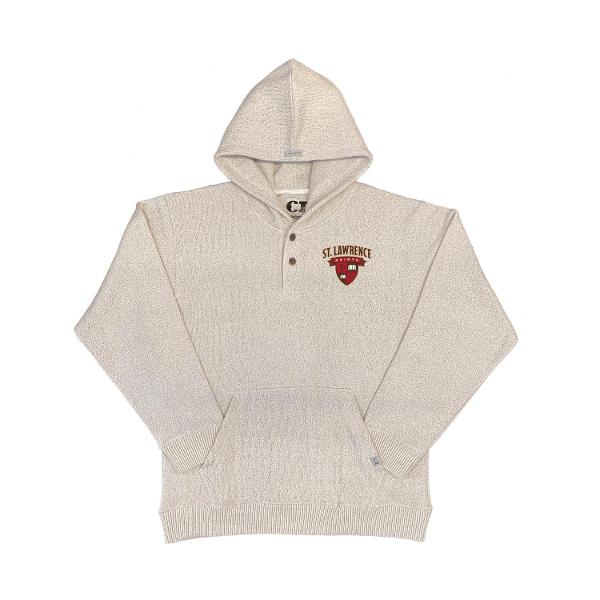 Harbor Hood Button Sweater Oatmeal; $59.99