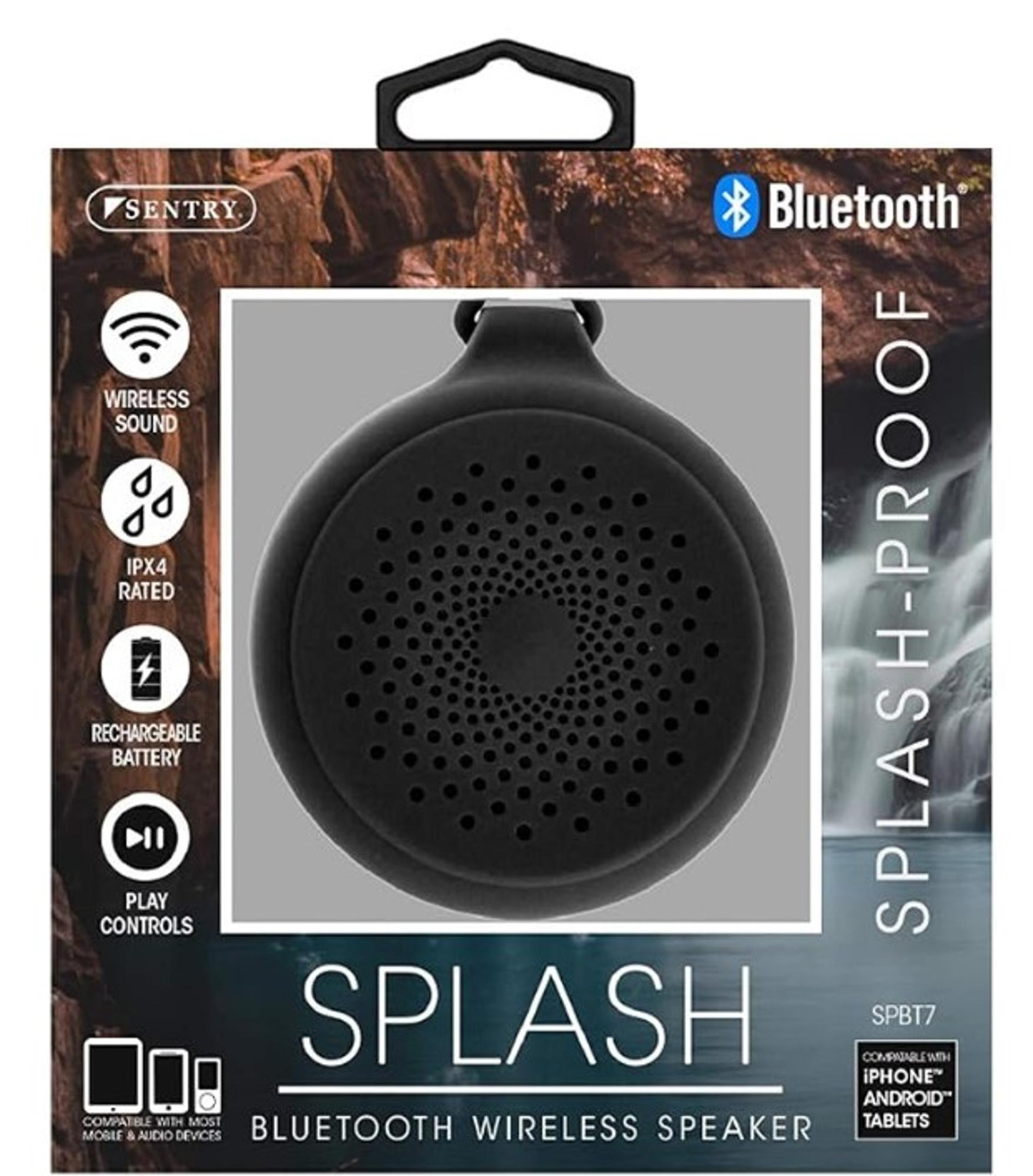 image of: Sentry "SPLASH" Splash-Proof Bluetooth Speaker