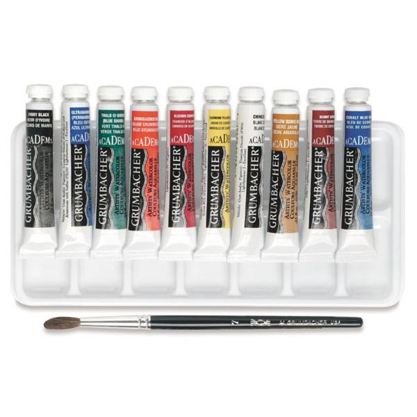 Grumbacher Academy Water Color Set, 10 Tubes; $44.98