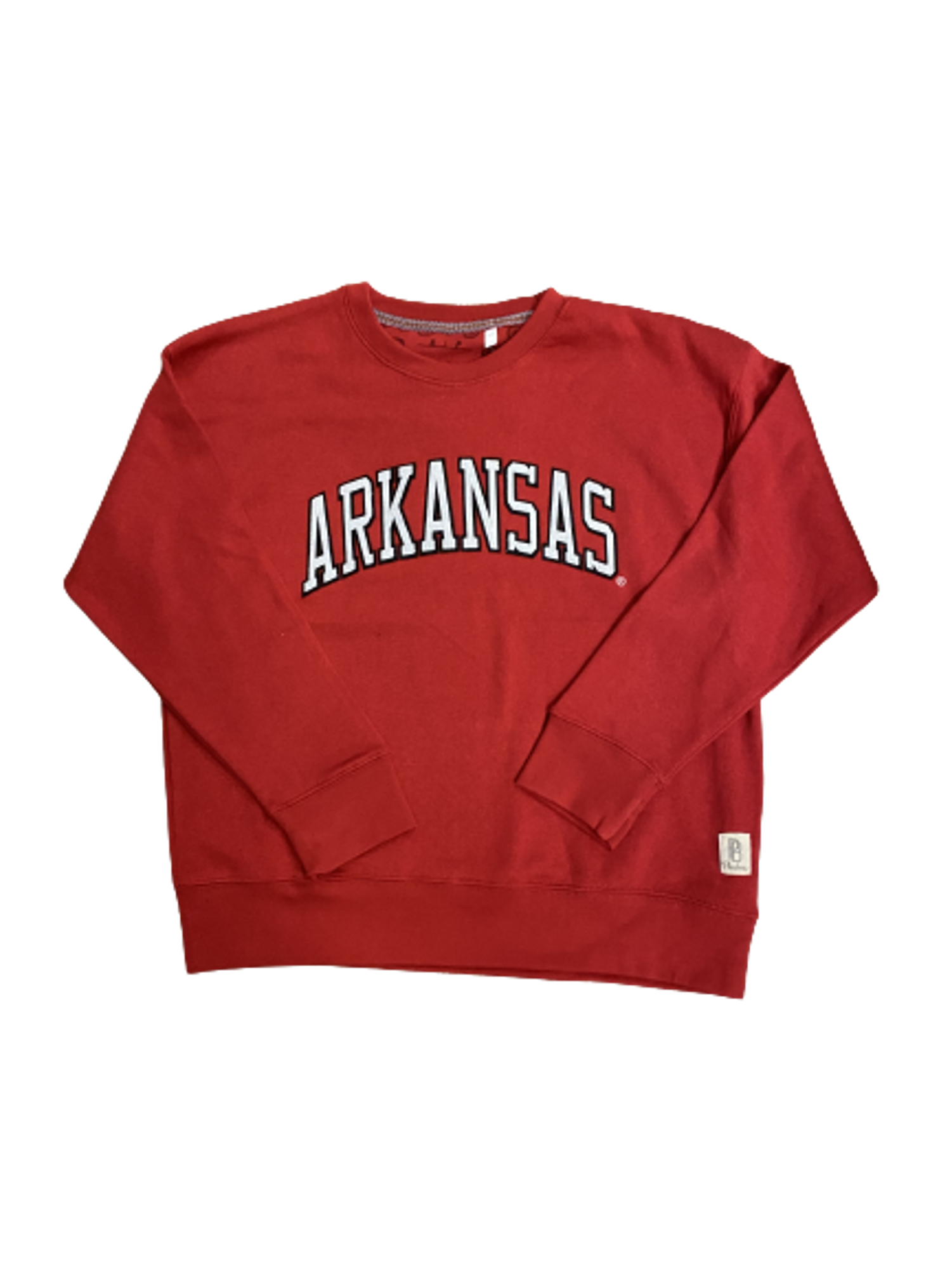 image of: Arkansas Cozy Tackle Twill Long Sleeve Crew Neck Oversized Fleece