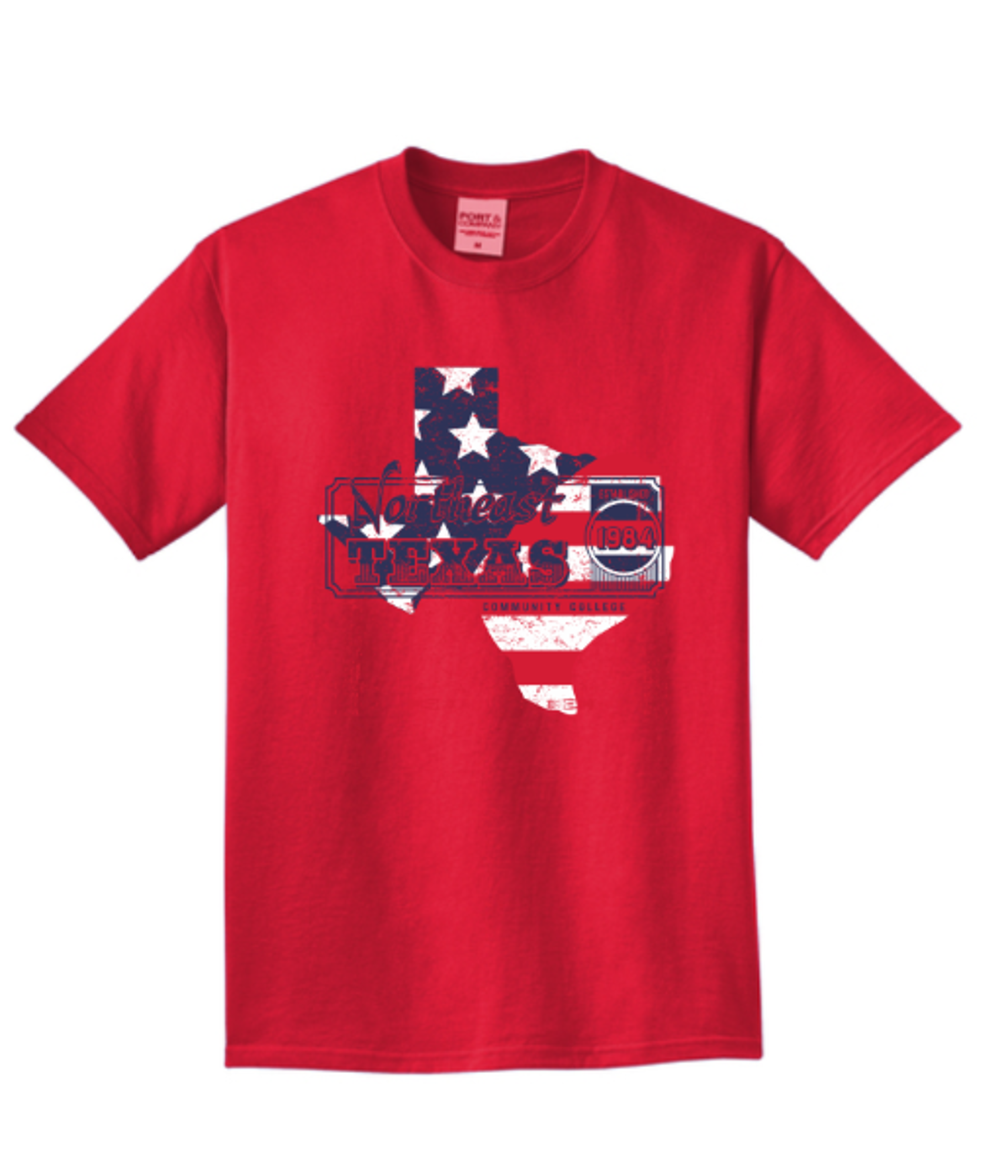 Product image 1 of 1 for Red Texas Tee with Flag