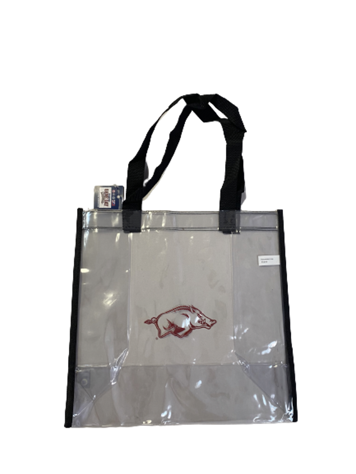 image of: Arkansas Razorbacks Game Day Clear PVC Running Hog Tote