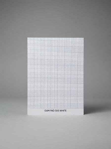 GRAPH GUM PAD 5X5 WHITE; $3.99