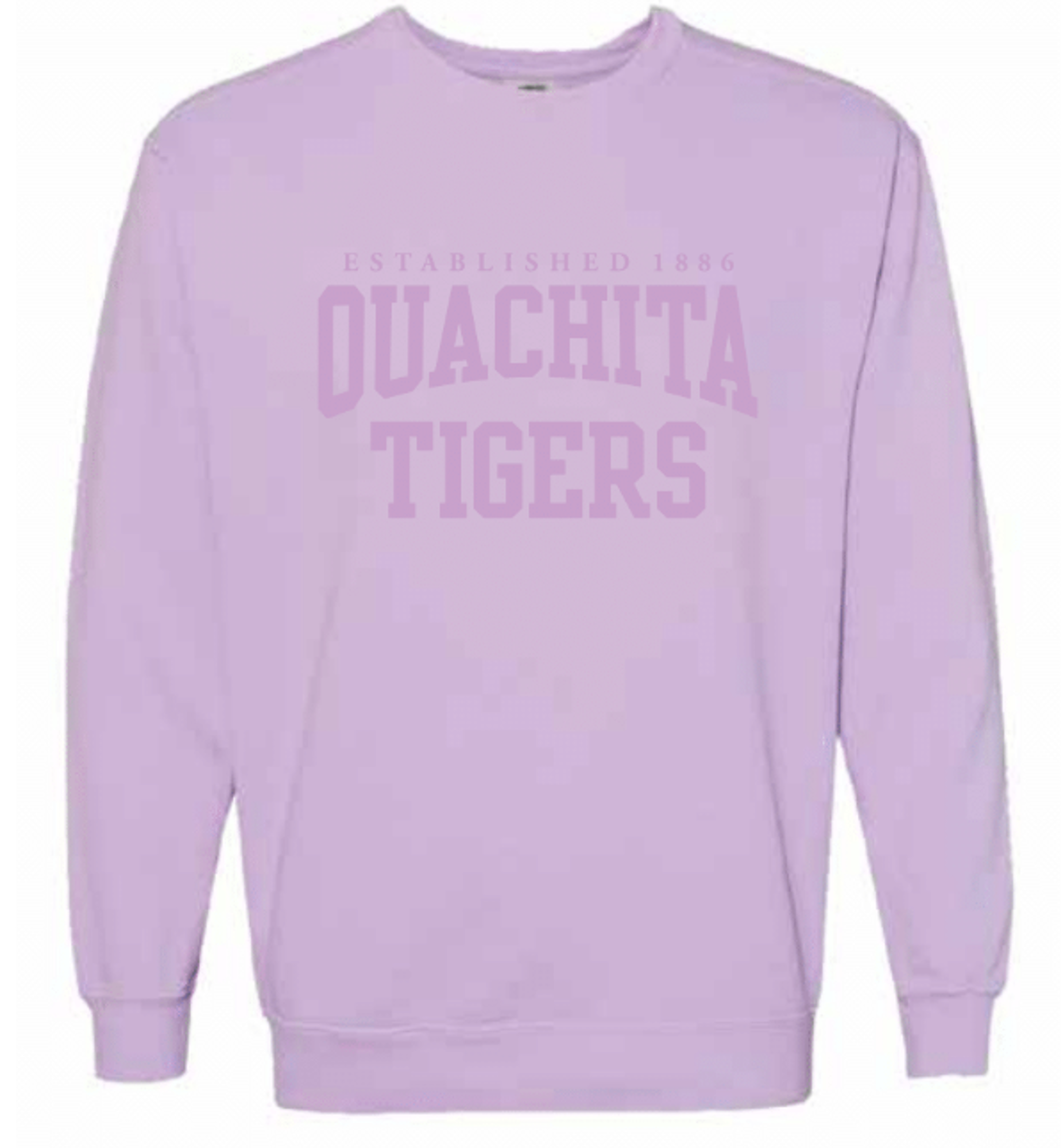 image of: Ouachita Tigers Comfort Colors Crewneck Sweatshirt