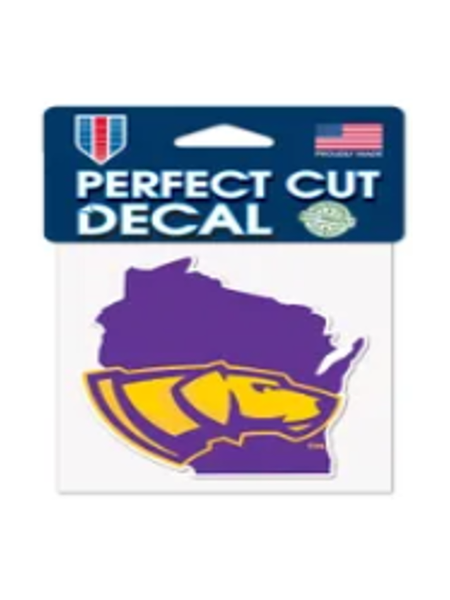 UWSP State of Wisconsin 4in x 4in Perfect Cut Decal; $8.98