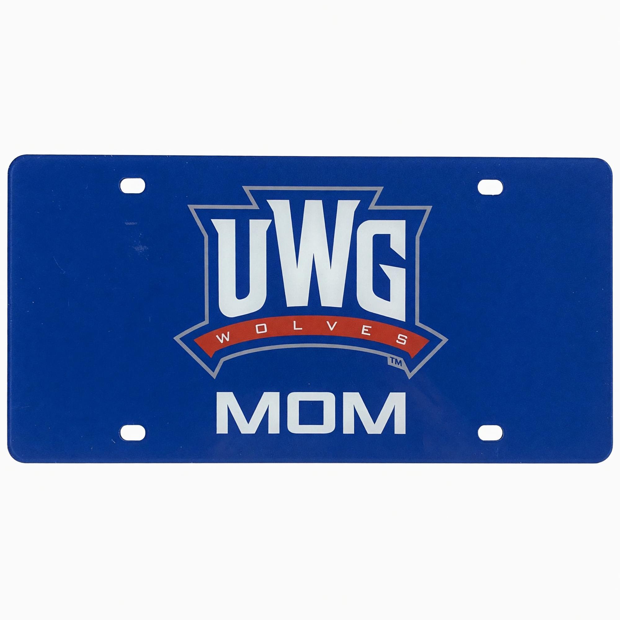 Product image 1 of 2 for UWG ATHLETICS LOGO MOM LICENSE PLATE
