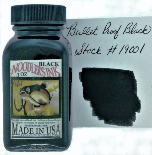 image of: Noodlers Ink Bullet Proof Black 3 oz