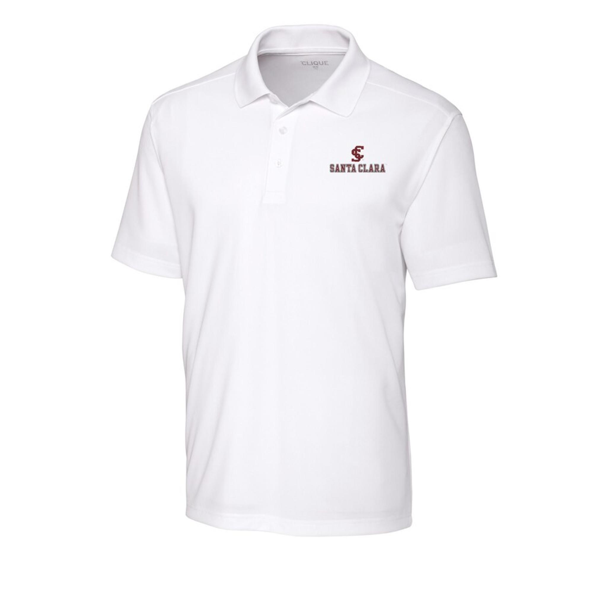 image of: Santa Clara University Pique Polo, White