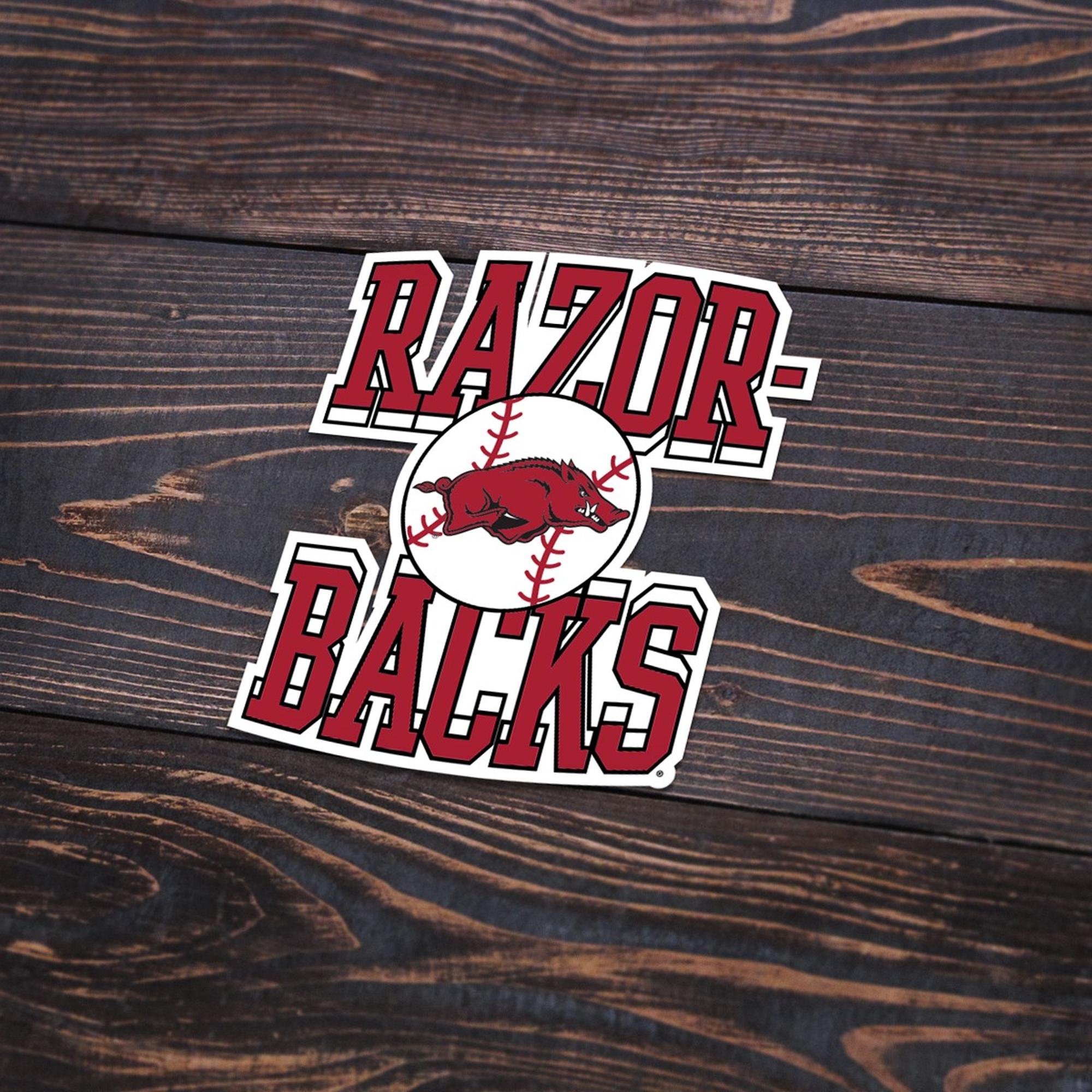 image of: Arkansas Razorbacks Baseball Sticker