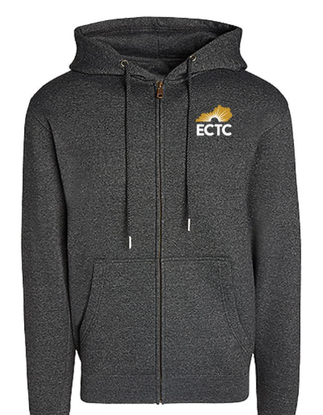 KECTC HOODIE FULL ZIP STATE LOGO LC; $59.99