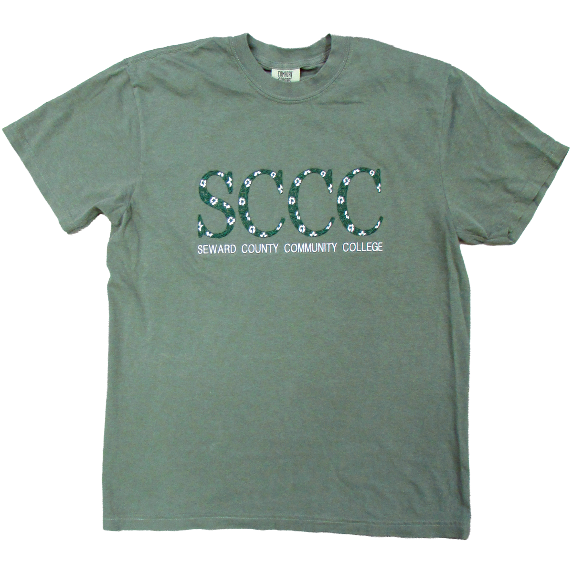 Product image 2 of 3 for SCCC Floral Letter Embroidered Vintage Wash Tee