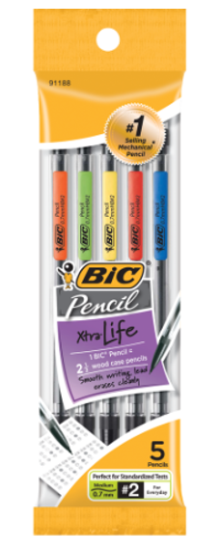 BIC Xtra Life .7mm Mechanical Pencil, 5 Pack; $3.98