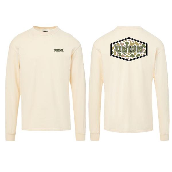 Union Camo Coastal Color Long Sleeve Tee; $34.99