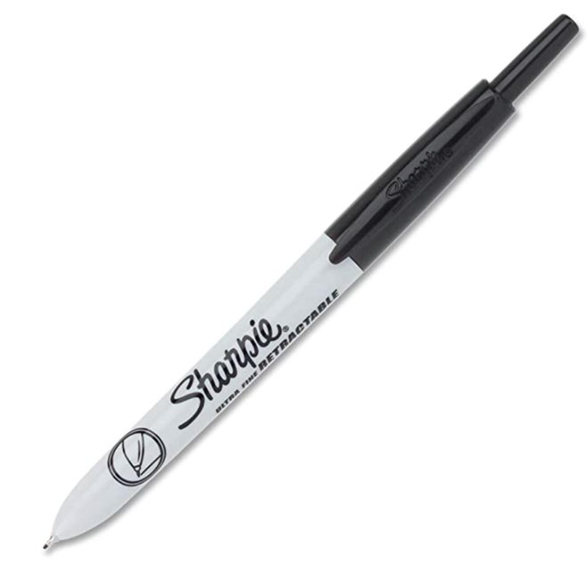 image of: Sharpie Retractable Ultra Fine Marker Black