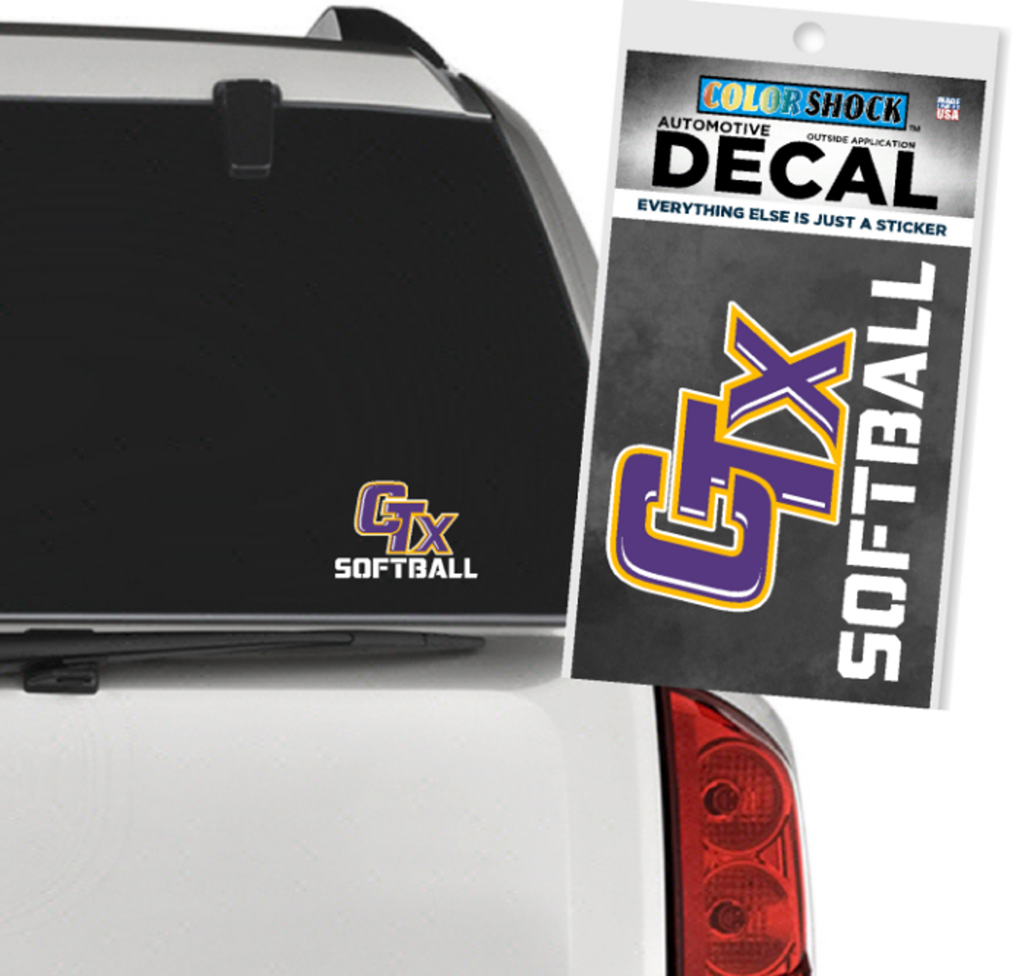 image of: Softball CTX Decal