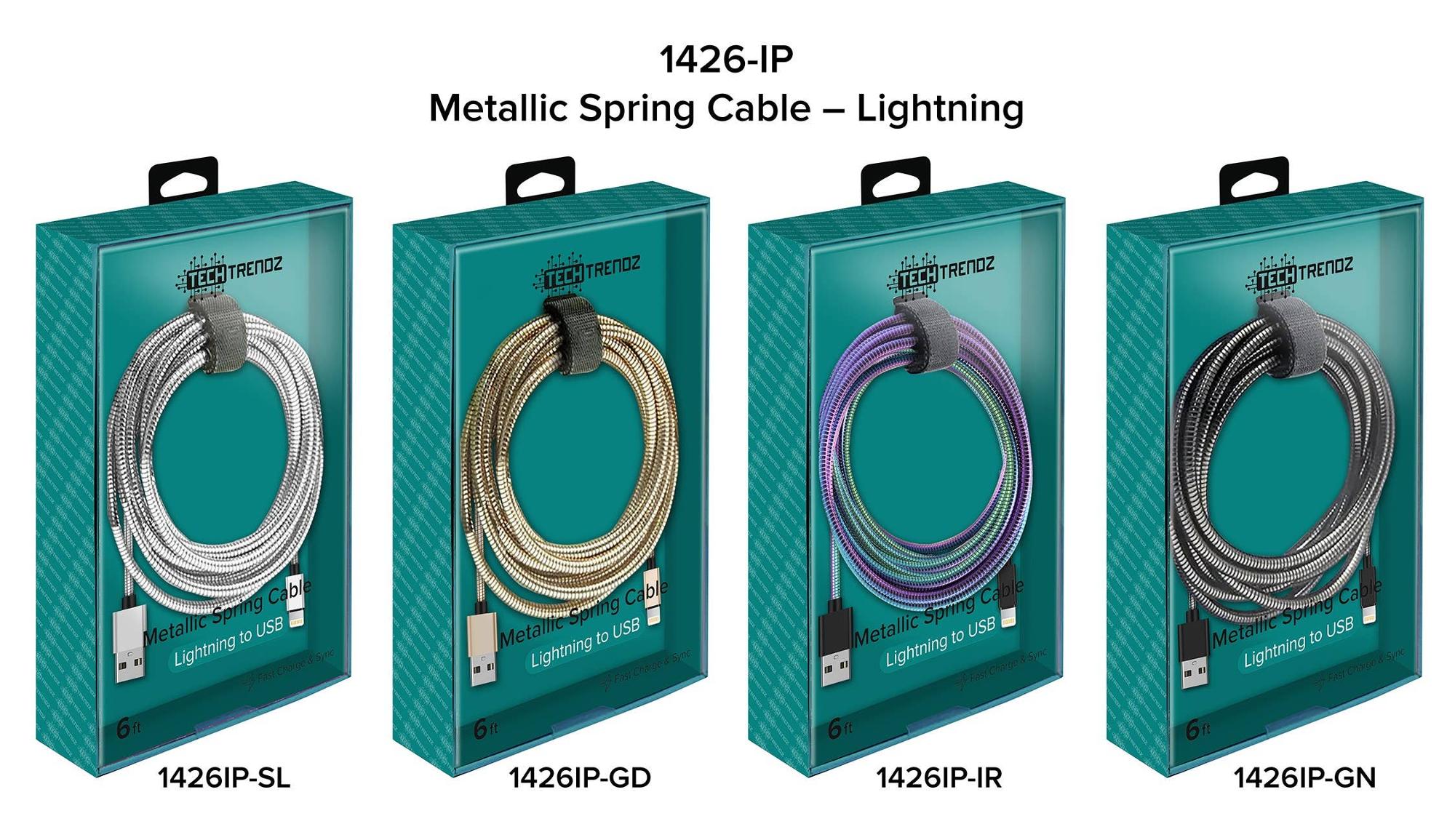 Product image 1 of 3 for Tech Trendz 6 Foot Metallic Cable Charger