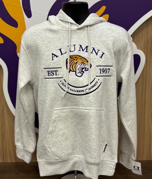 Alumni Est. Embroidered Hood; $69.99