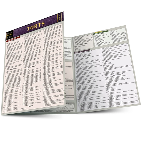 Cover image for TORTS LAMINATED STUDY GUIDE