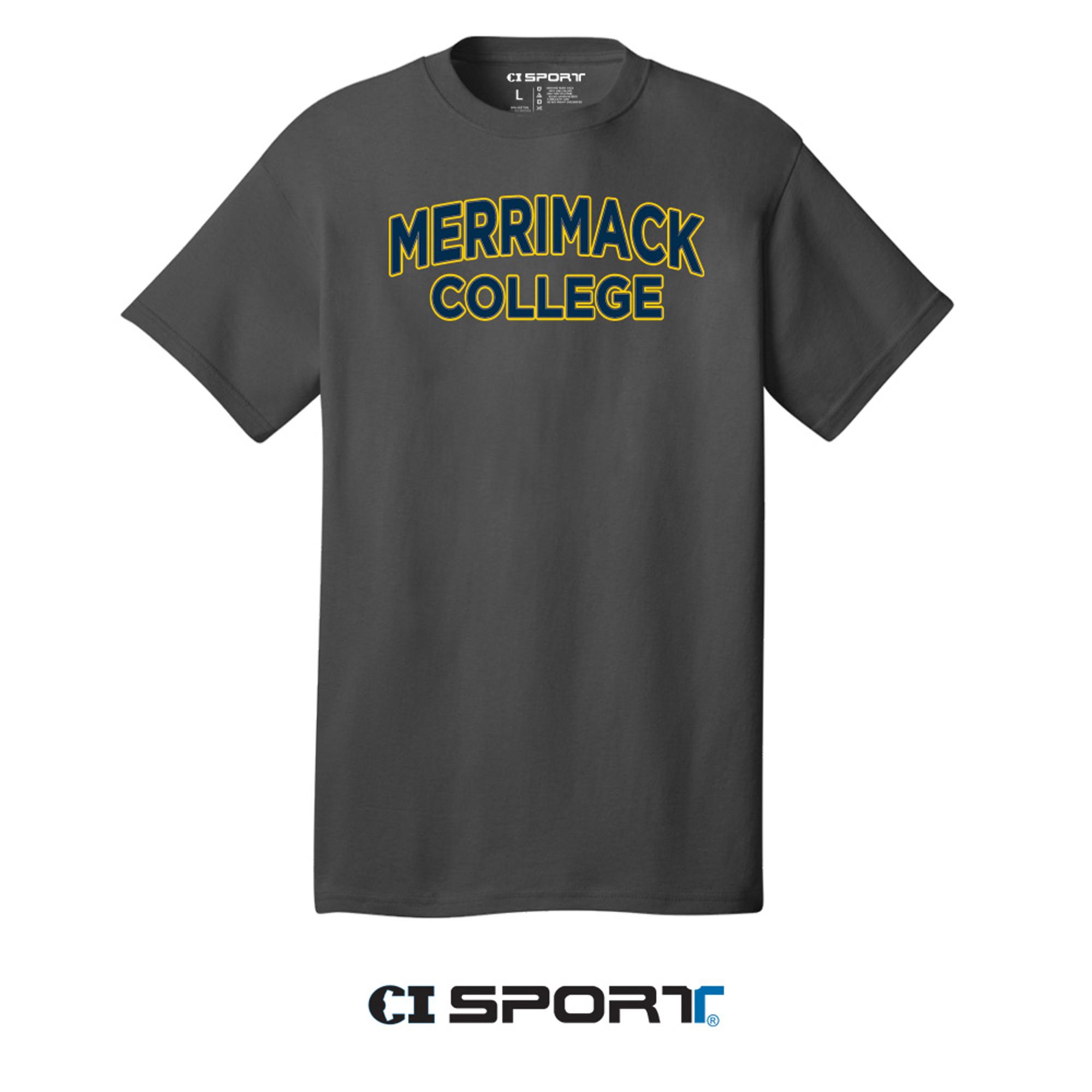 image of: Merrimack College Cotton Tee - Charcoal