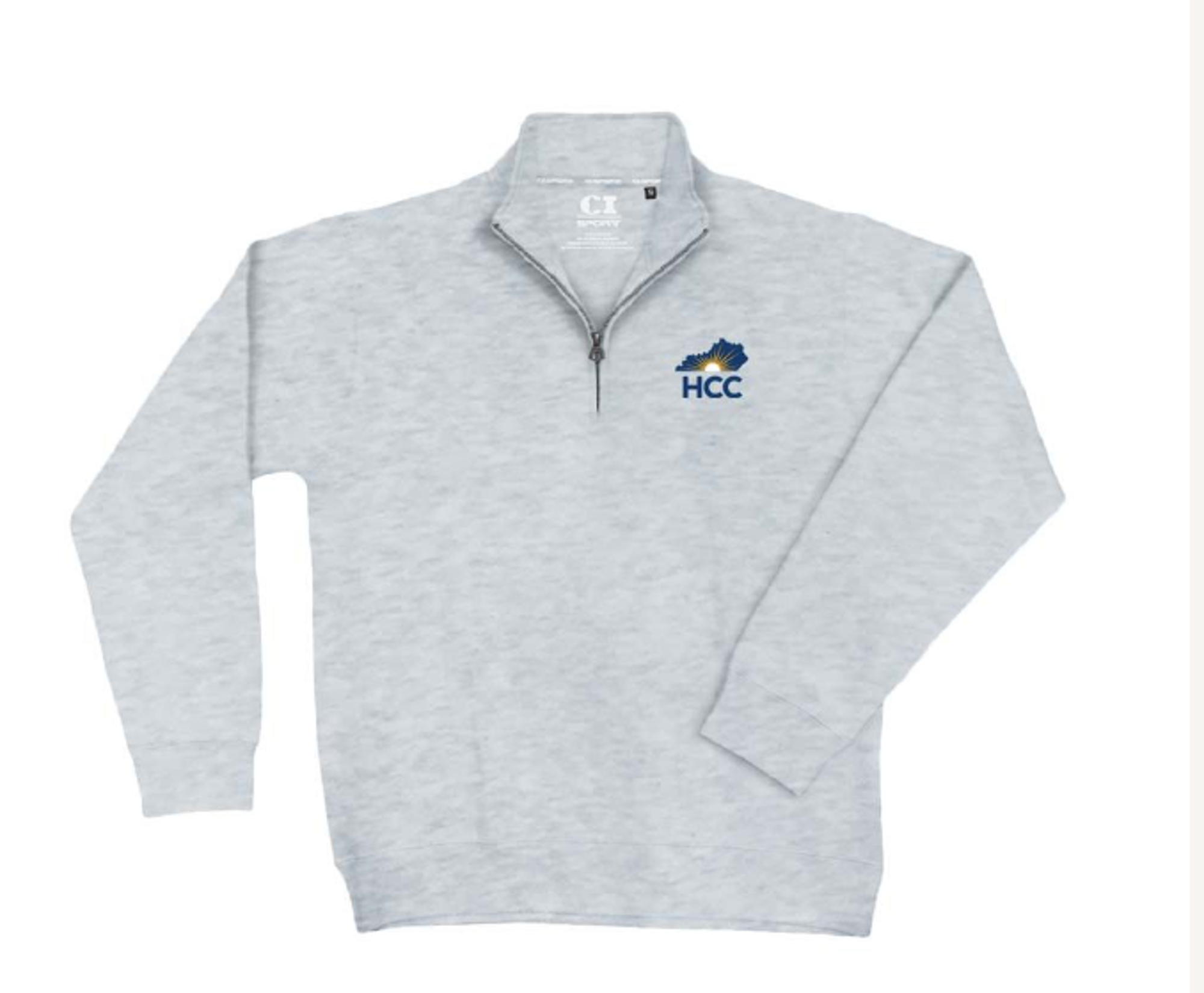 Product image 1 of 1 for KHCC LS LOGO 1/4 QZIP ASH