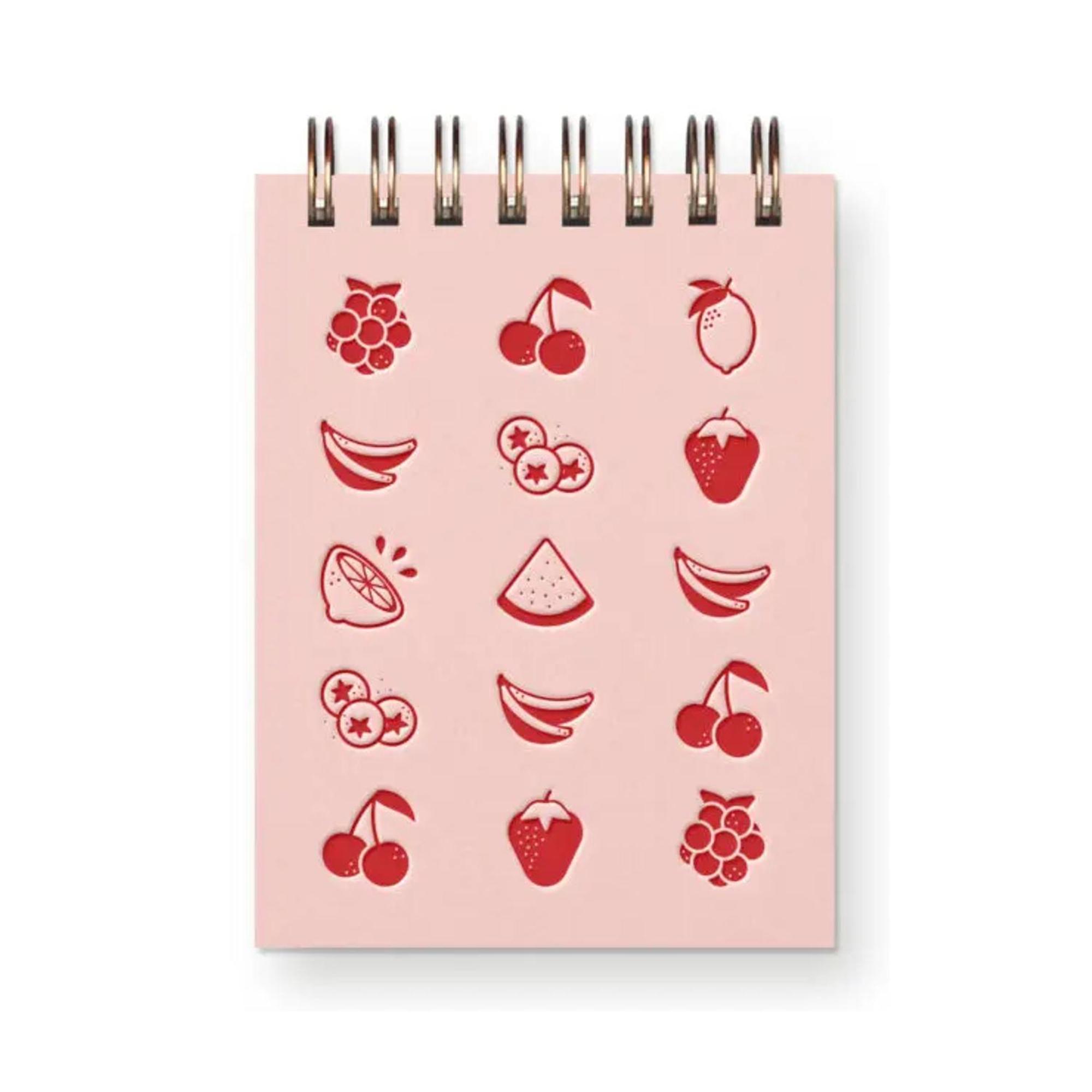 Product image 1 of 1 for Fruit Grid Mini Jotter Notebook, Pink