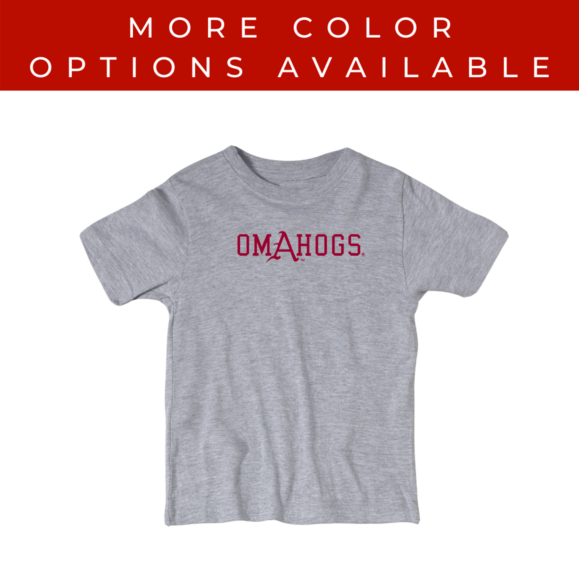 image of: Arkansas Razorbacks Toddler Baseball Omahogs Classic Short Sleeve Tee