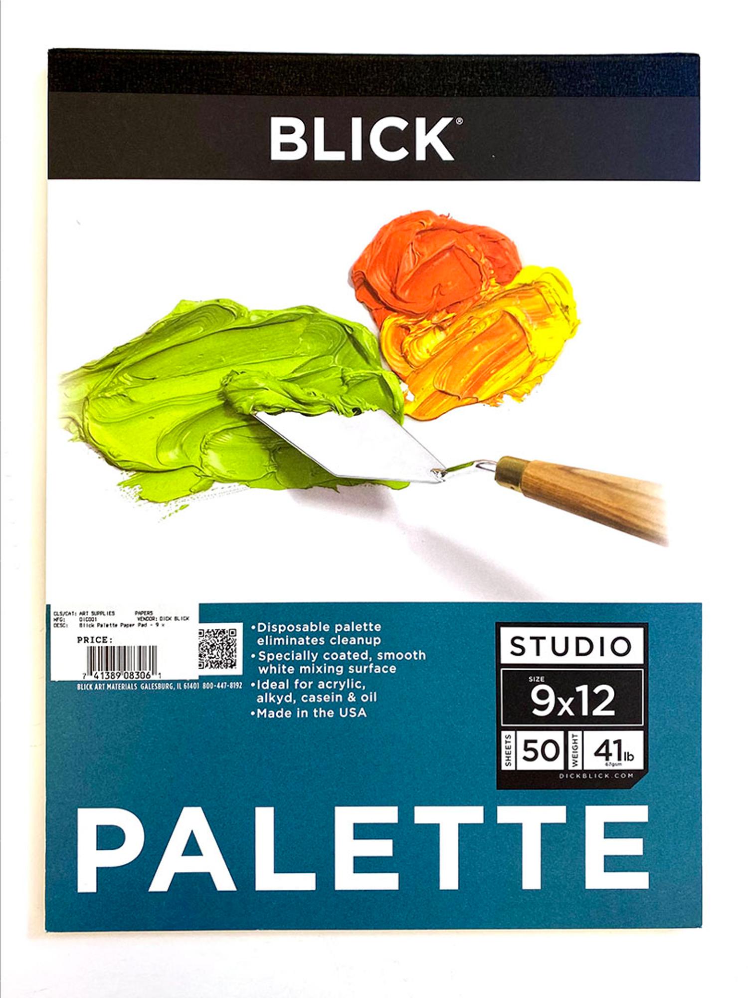 image of: BLICK PALETTE PAPER PAD - 9"X12", 50 SHEETS