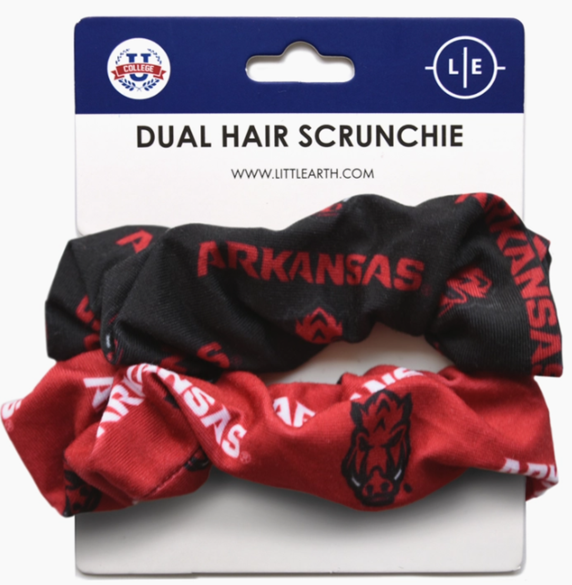 image of: Arkansas Razorbacks Hair Scrunchies - 2 Pack