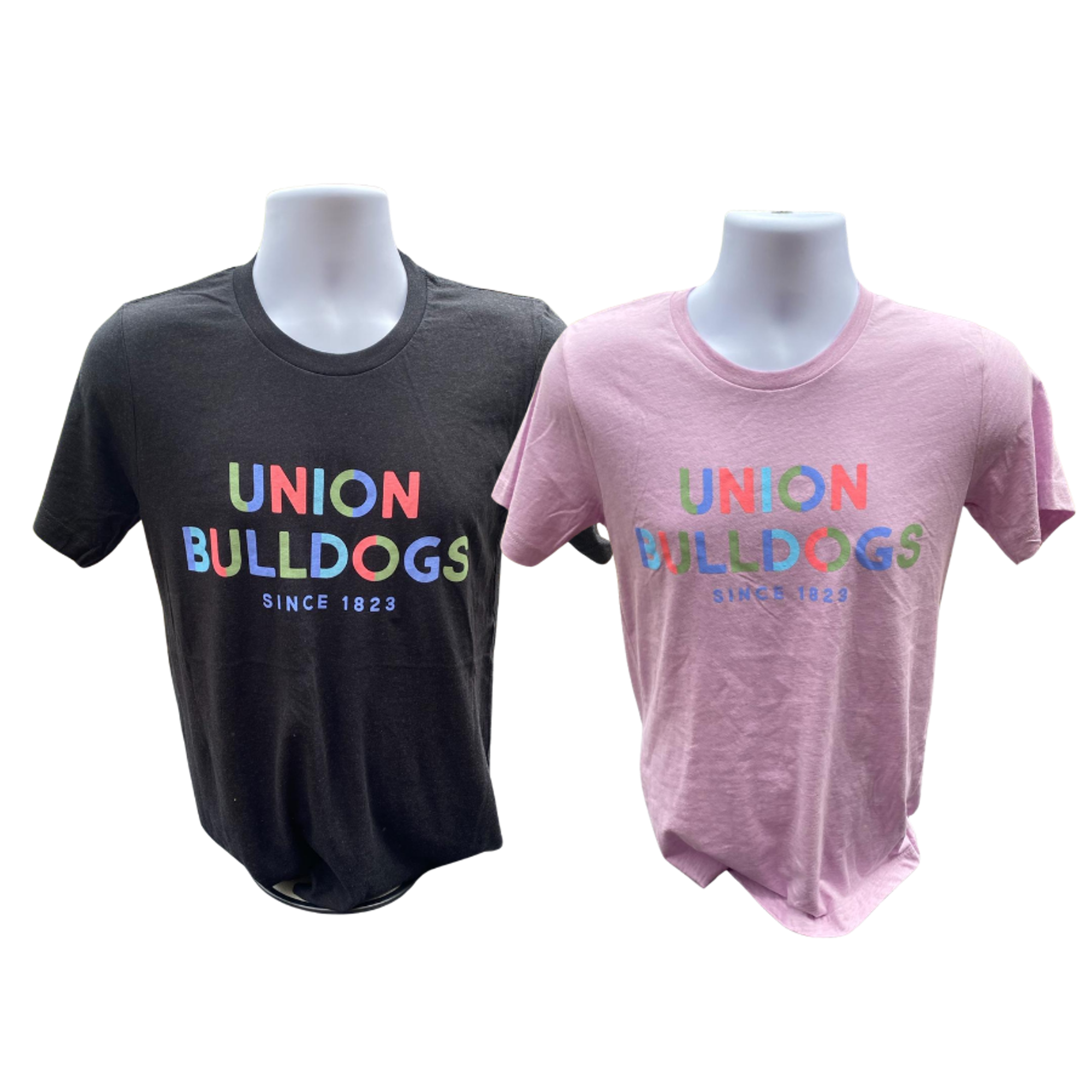 * FINAL SALE * Union Bulldogs Rainbow Letters Boyfriend Favorite Short Sleeve Tee