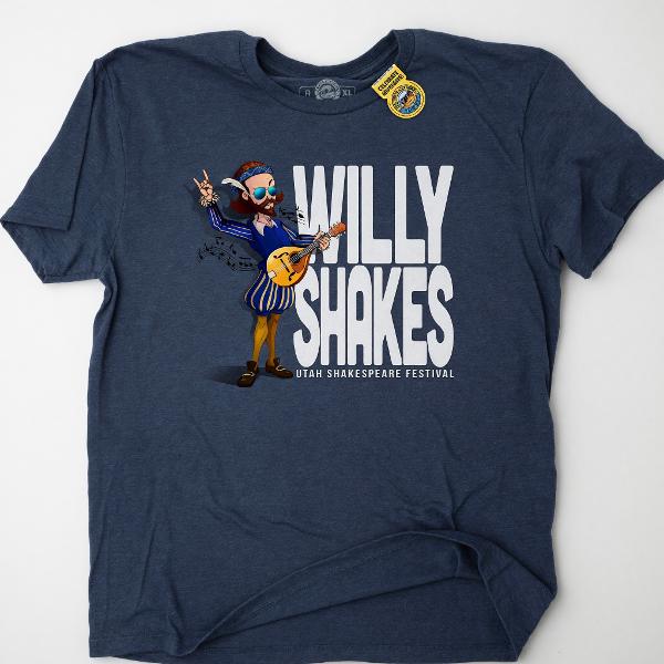 WILLY SHAKES UTAH SHAKESPEARE FESTIVAL T-SHIRT; $23.99