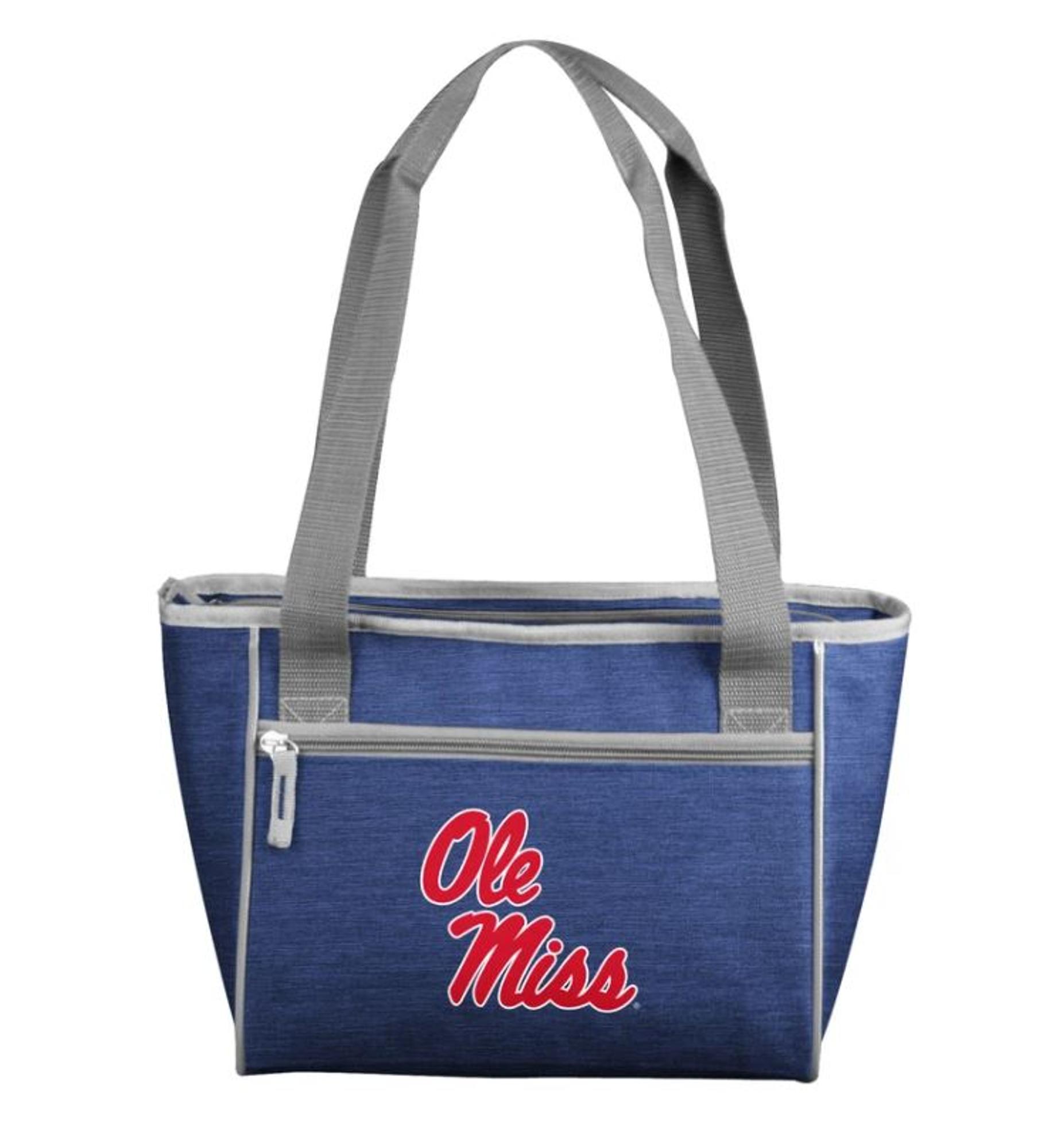 image of: Ole Miss Crosshatch 16 Can Cooler Tote