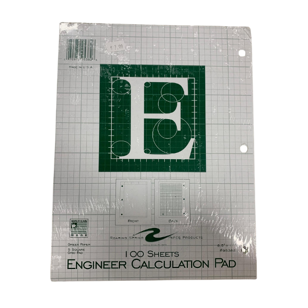 Engineer Calculation Pad; $7.99