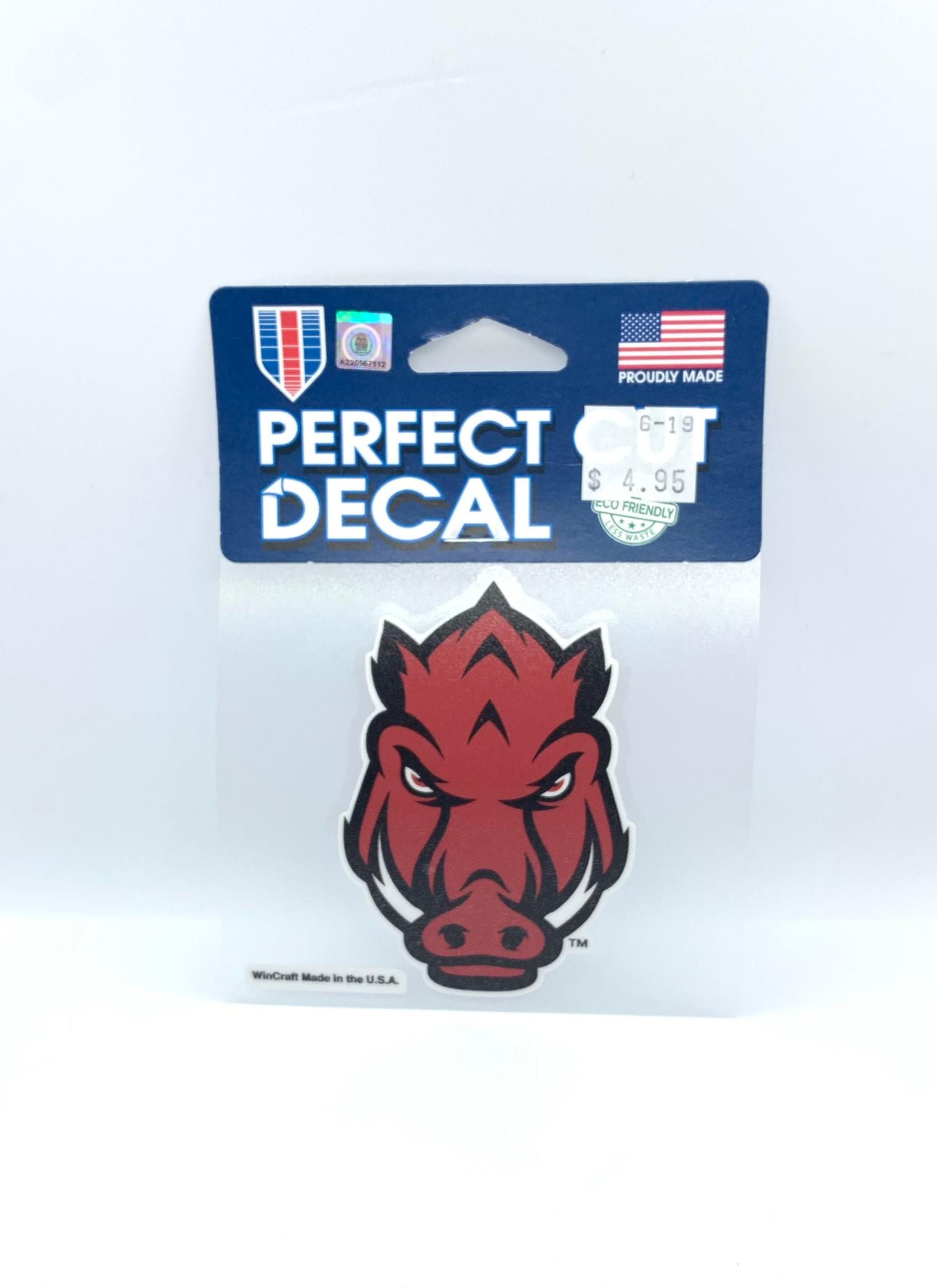 image of: Arkansas Razorbacks Wincraft Front Facing Hog Decal- 4inx4in