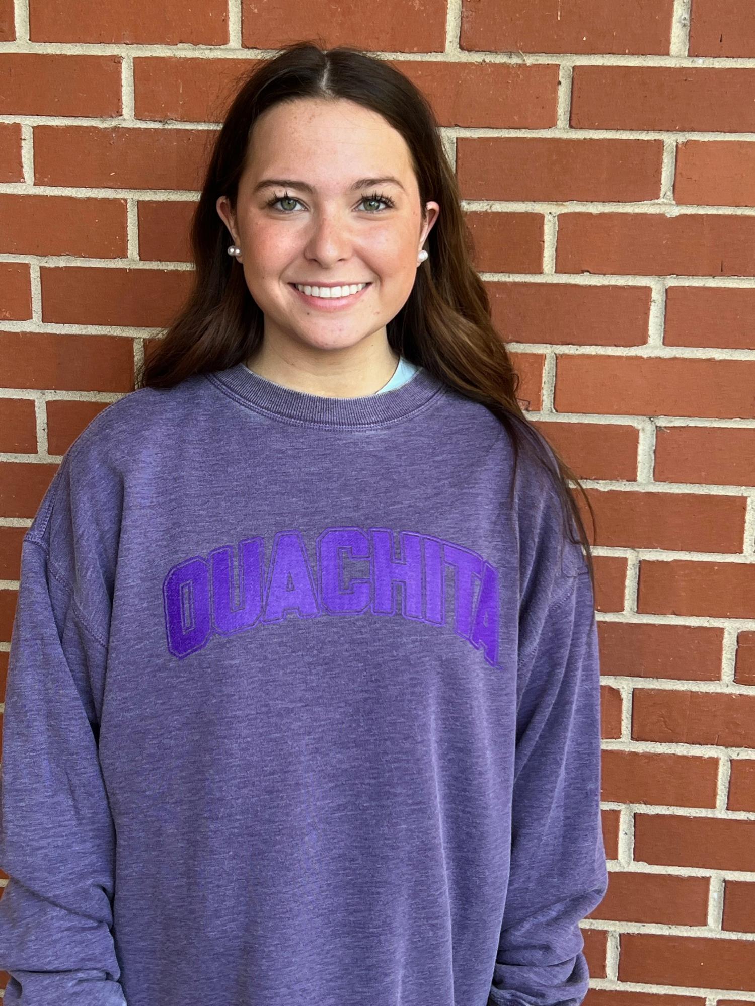 image of: Ouachita Women's Campus Crew Sweatshirt, Purple