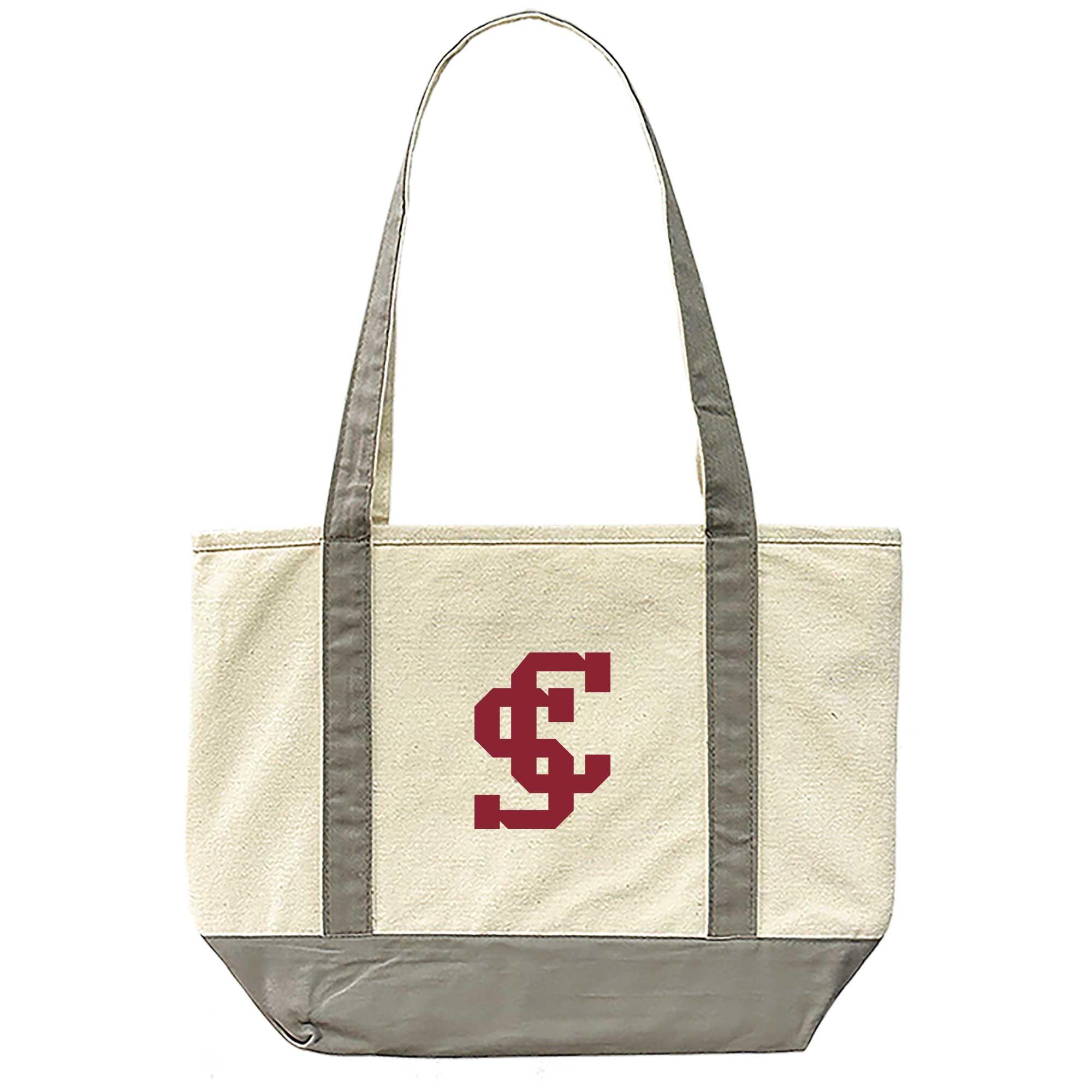 image of: Santa Clara Broncos Medium Canvas Boat Tote, Gray
