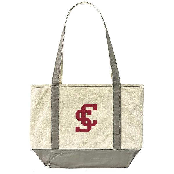 Santa Clara Broncos Medium Canvas Boat Tote, Gray; $23.98