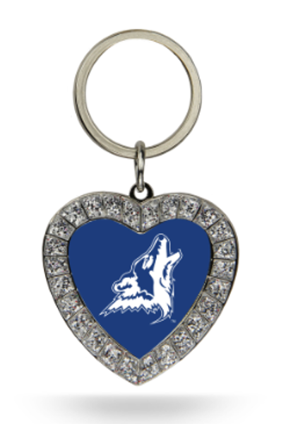 CSN RHINESTONE HEART KEYCHAIN; $10.99