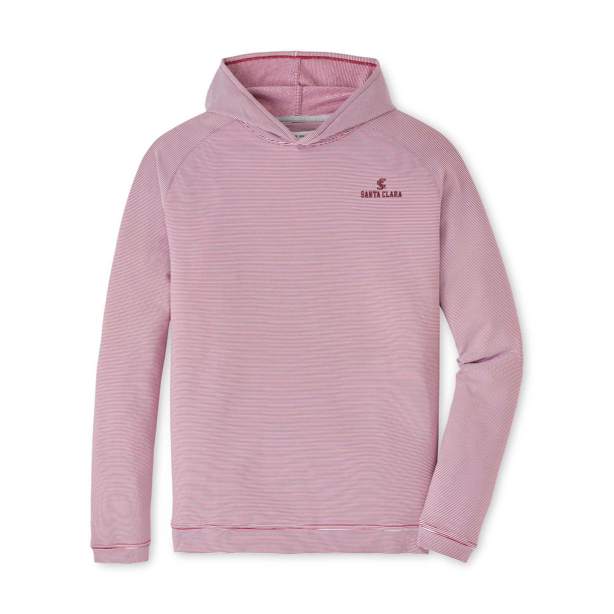 Product image 1 of 1 for Santa Clara Broncos Peter Millar Pine Sugar Stripe Performance Hoodie